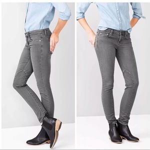 Gap Always Skinny Grey Moto Jeans SZ 34